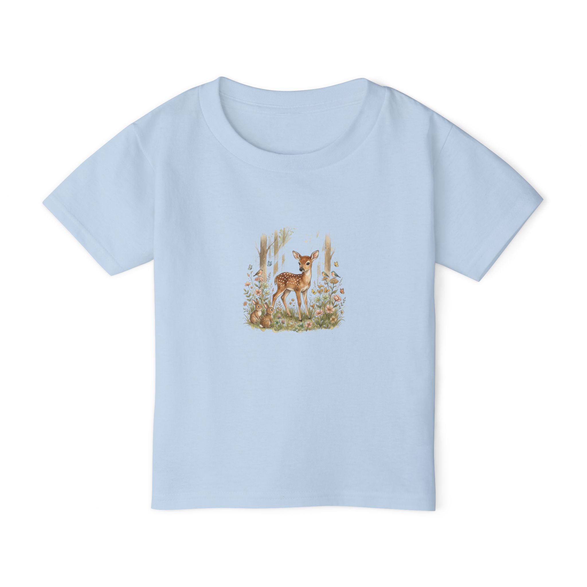 Gentle Deer Toddler Tee — Cute Baby Fawn Woodland Graphic T-Shirt