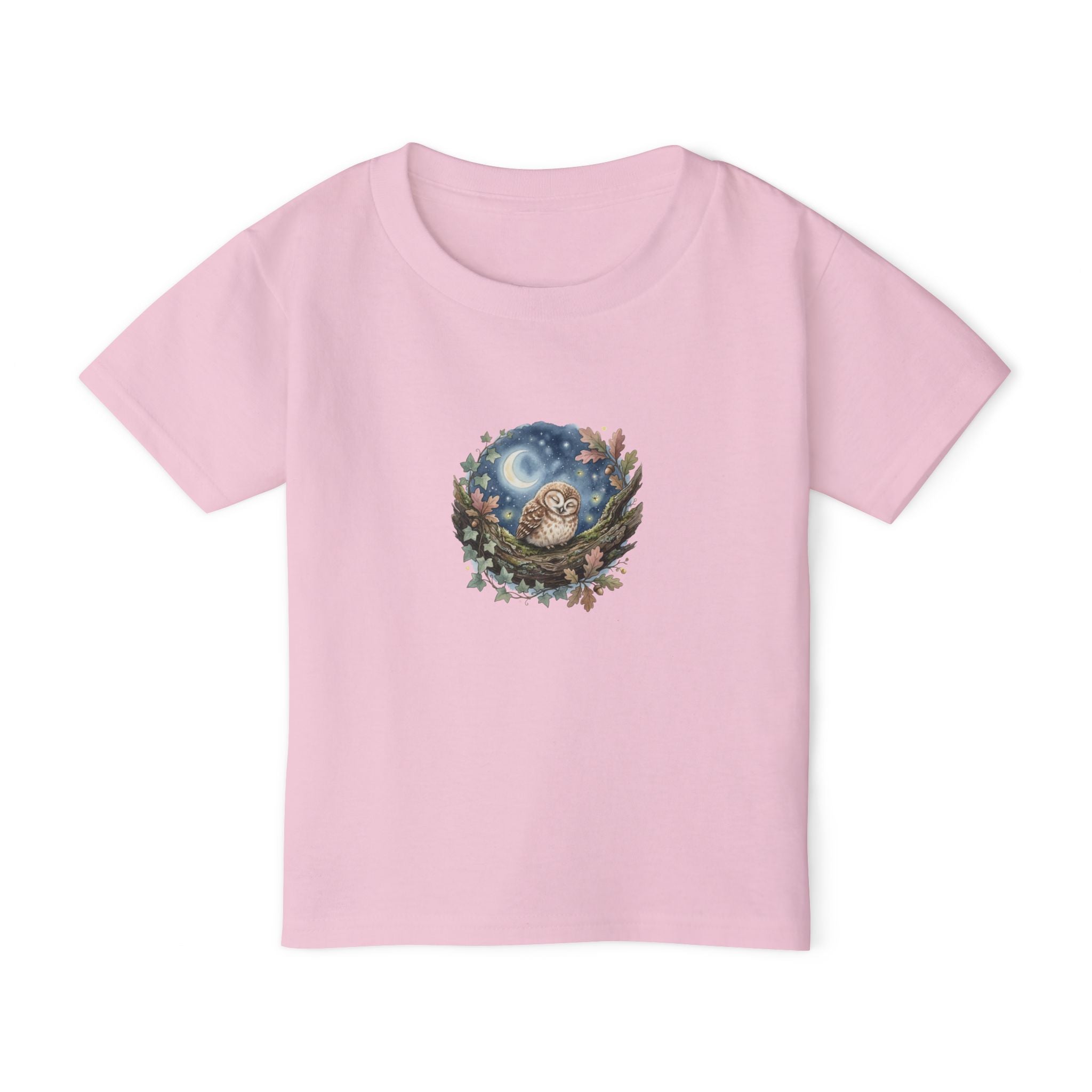 Sleepy Owl Toddler Tee — Woodland Toddler Shirt