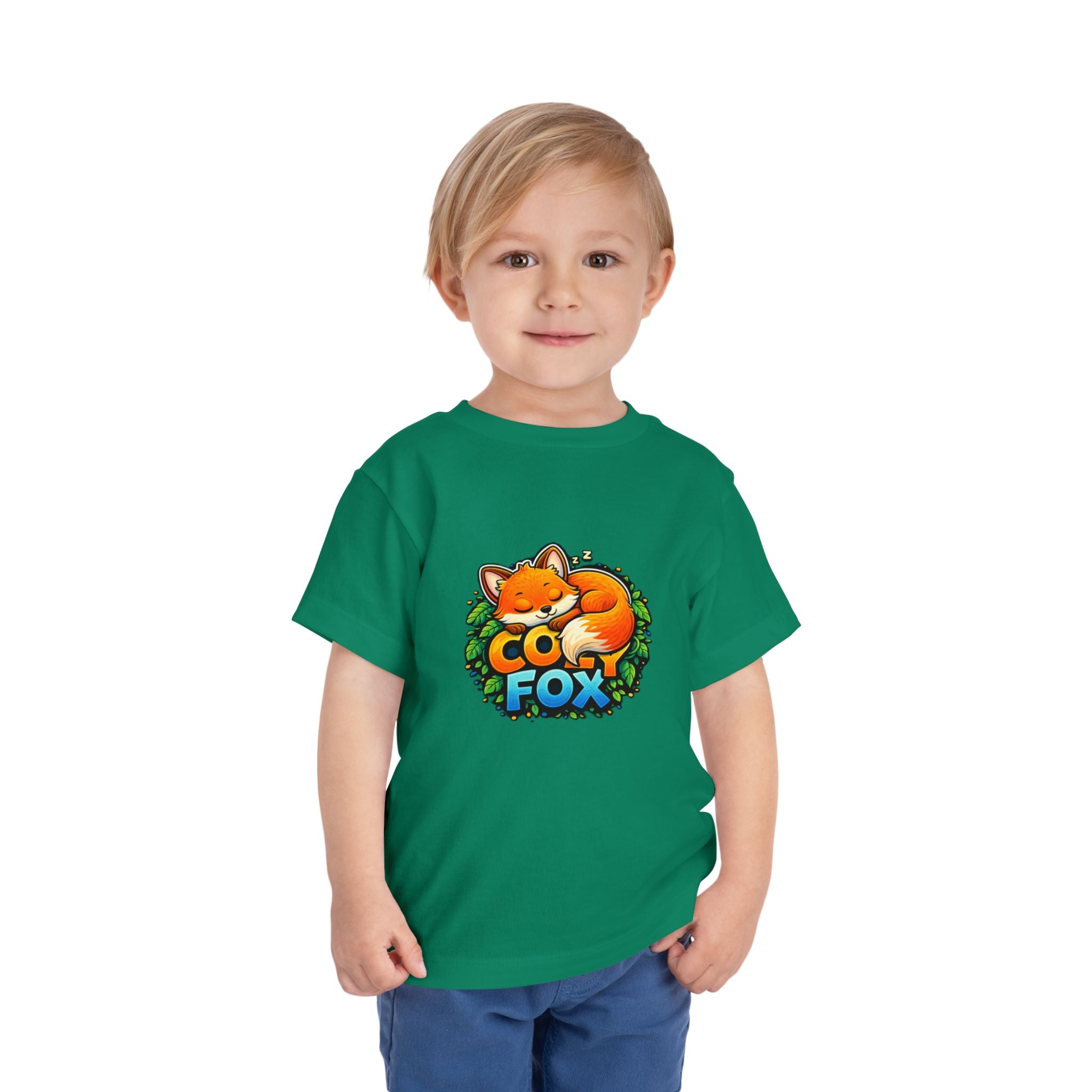 Cozy Fox Toddler Tee Cute Fox Graphic Shirt for Kids