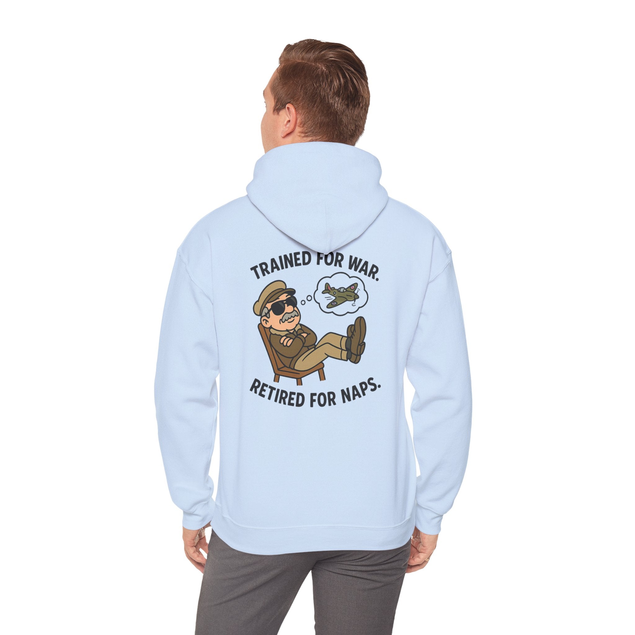 Fashionable look of the Retired Pilot Hooded Sweatshirt — &