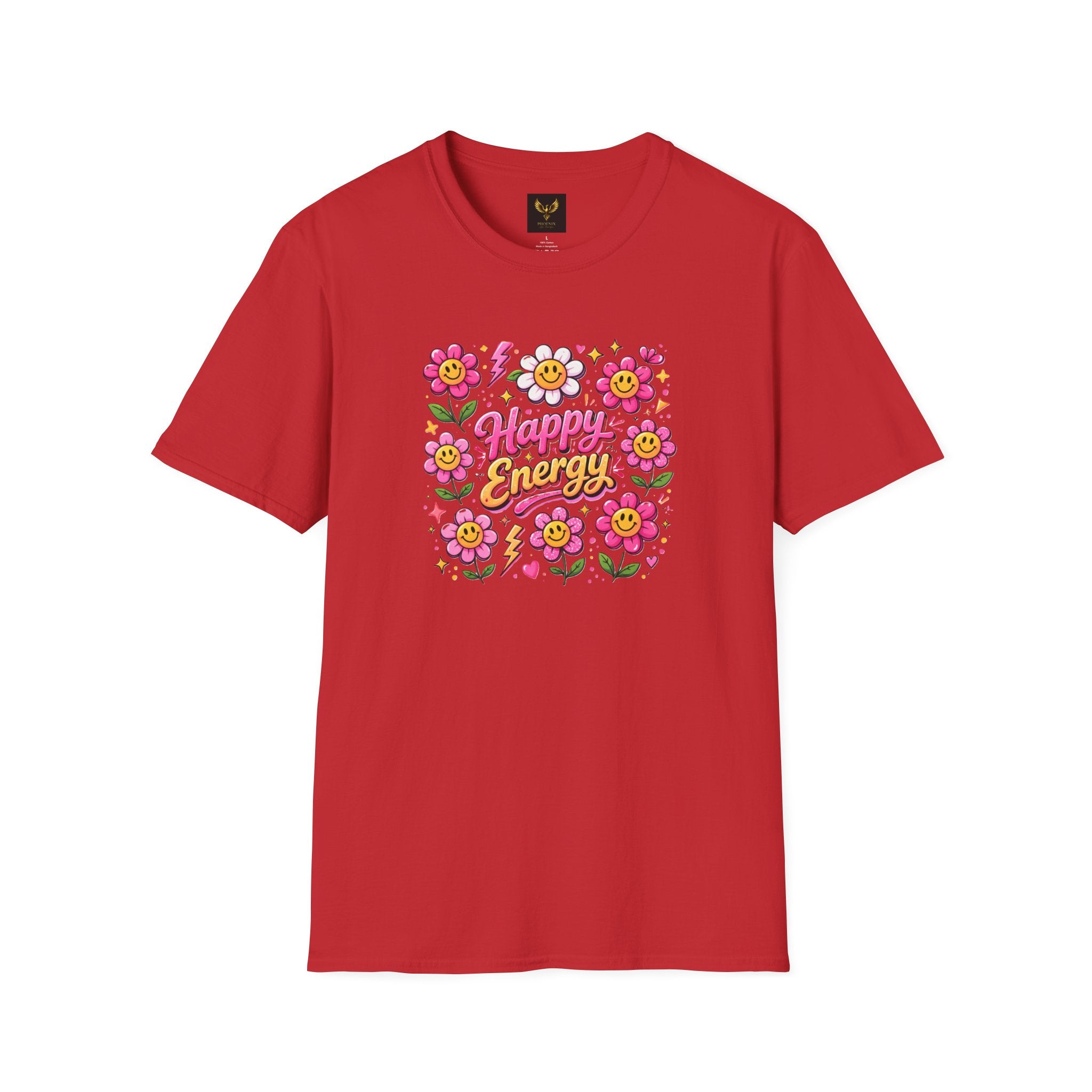 Happy Earth Floral Graphic T-Shirt day graphic design close up