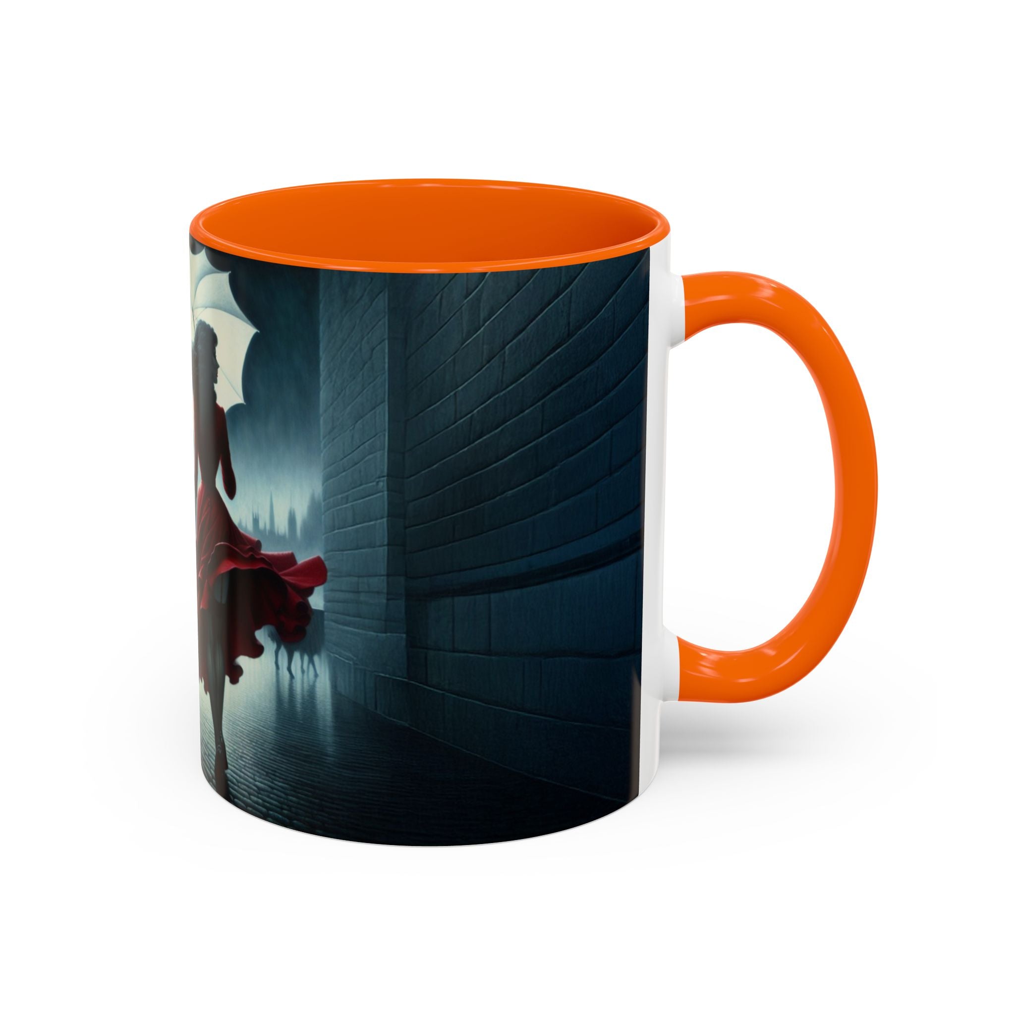 Elegant Cityscape Coffee Mug - 11oz alongside breakfast, enhancing your meal.