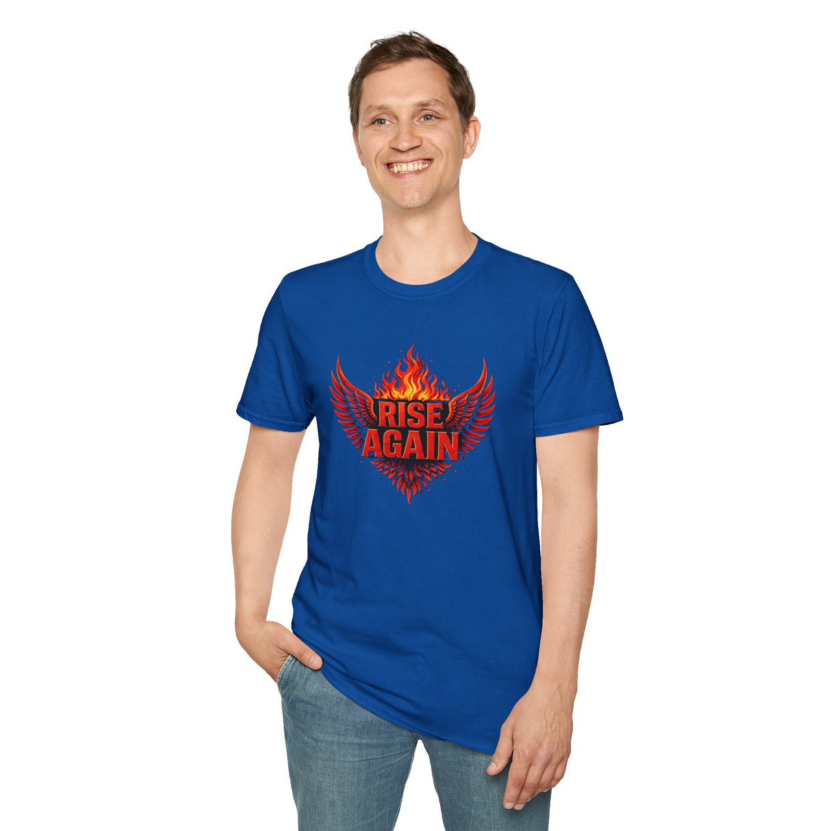 Rise Again Phoenix T-Shirt — Flaming Wings Graphic Tee