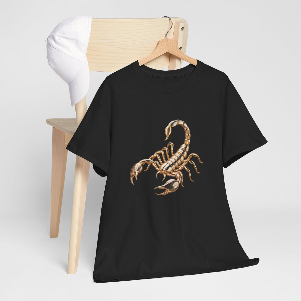 The Scorpion Graphic Tee — Desert Scorpion Illustration T-Shirt worn during an evening stroll.