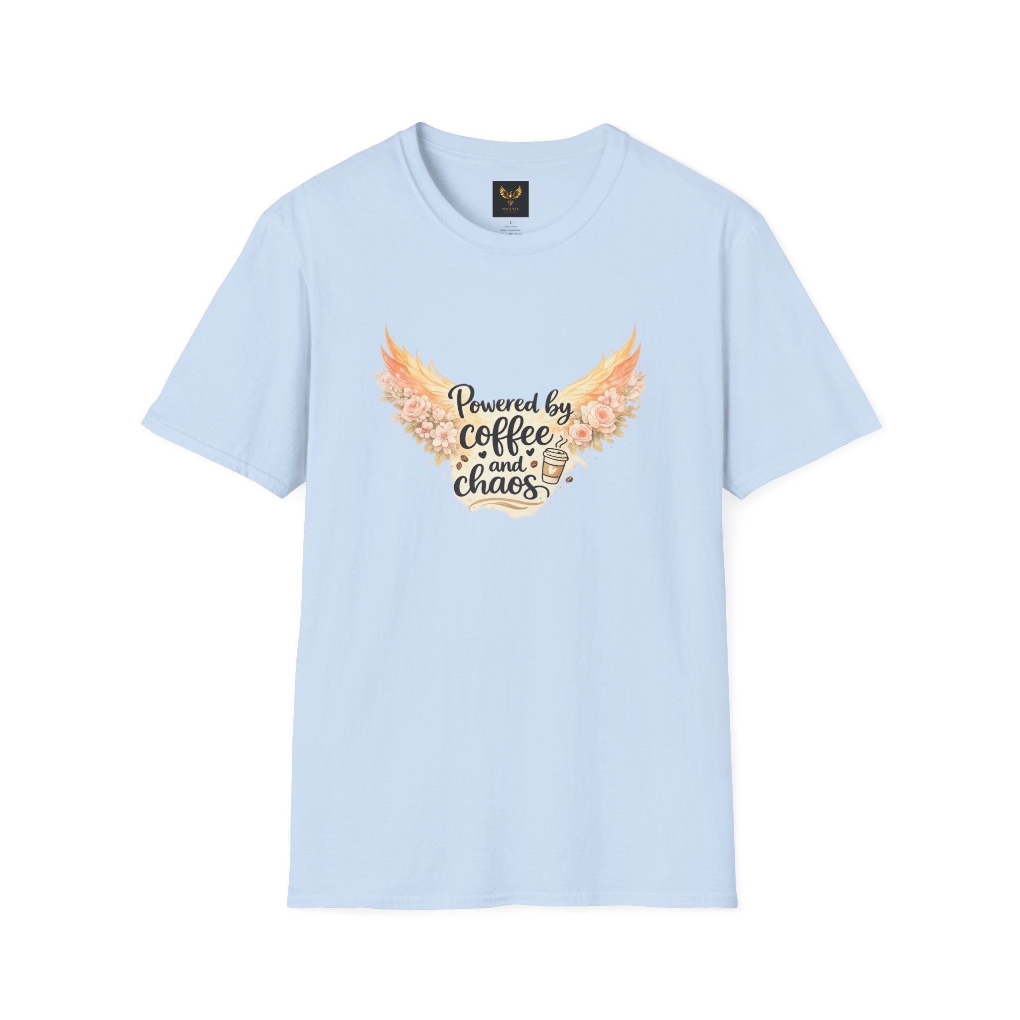 Powered by Coffee and Chaos Graphic Tee