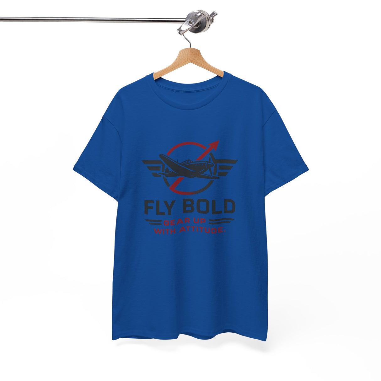 Casual vibe of the Fly Bold Graphic Tee, suitable for any aviation enthusiast.