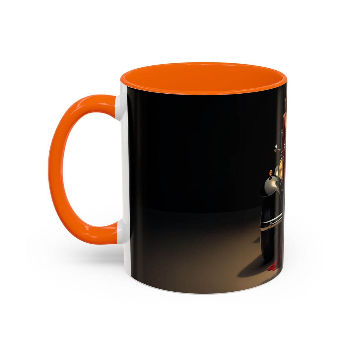 Vintage Glamour Coffee Mug on a kitchen counter, adding a stylish touch to the modern kitchen decor.