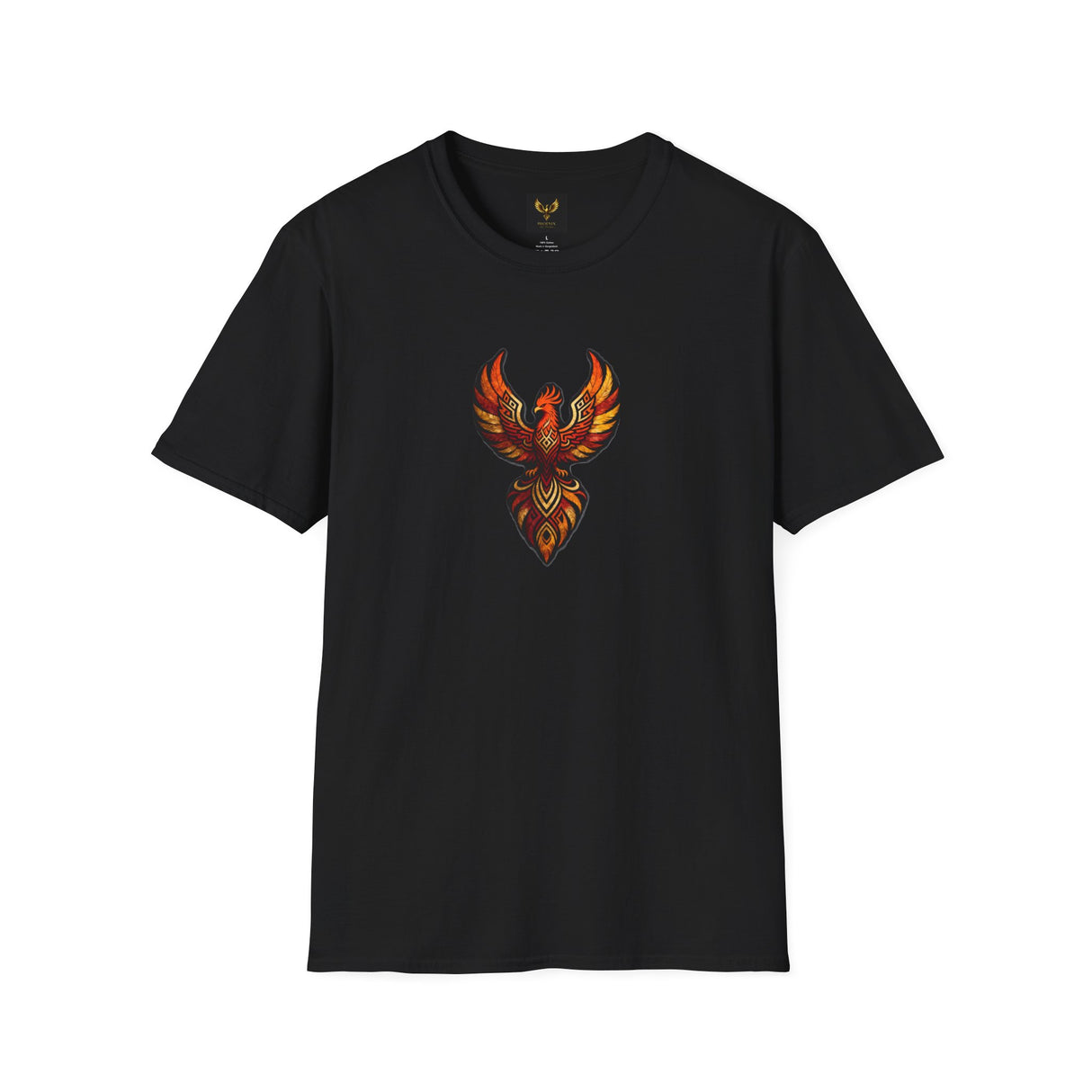 Phoenix Graphic T-Shirt — Fiery Tribal Bird Tee