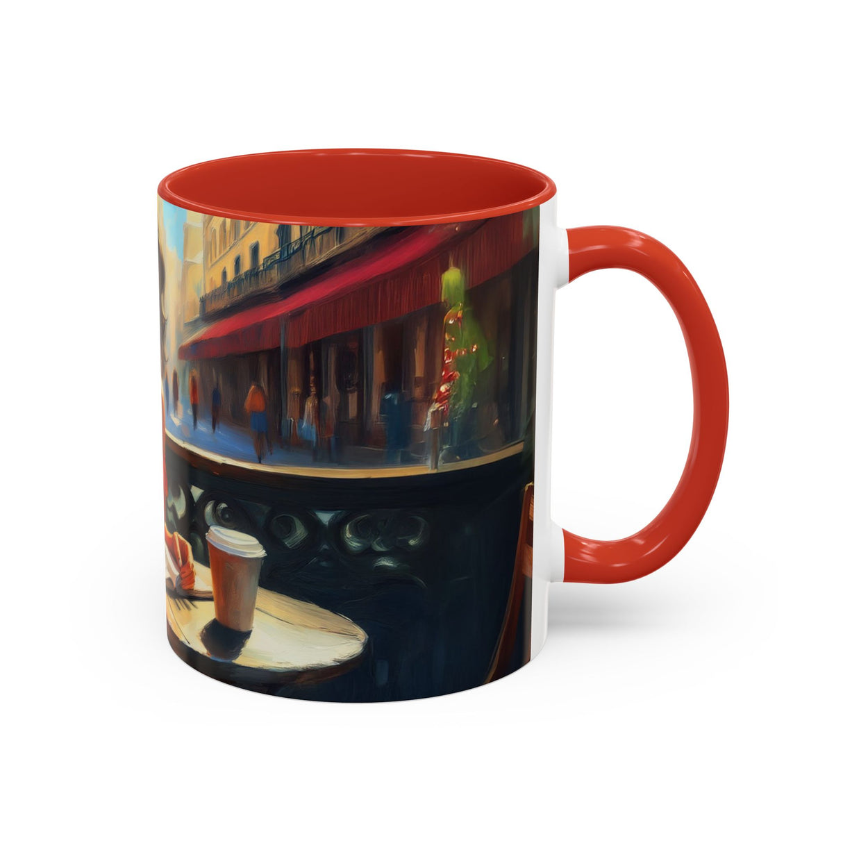 Vibrant colors of the Parisian Dream Coffee Mug - 11oz adding cheer to any kitchen.