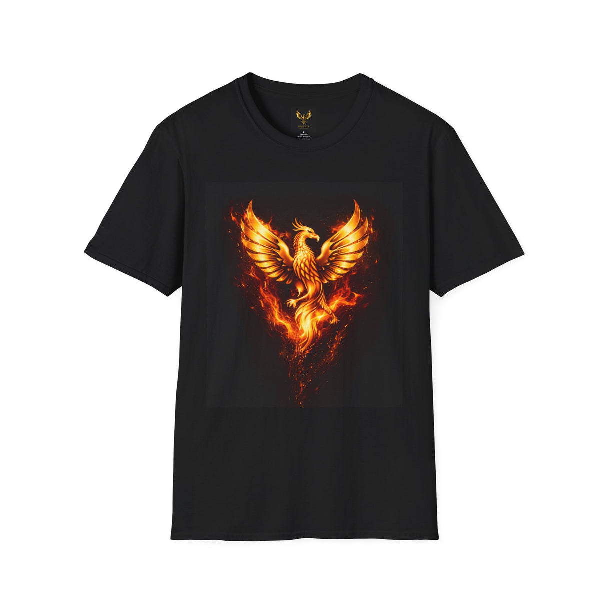 Majestic Golden Phoenix - Unisex Softstyle T-Shirt