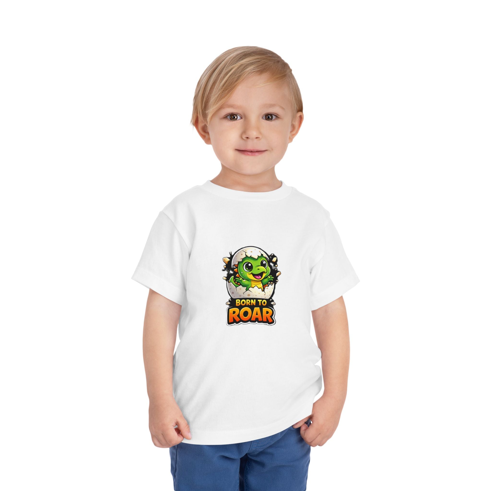Born to Roar Cute Dino Graphic Kids Tee