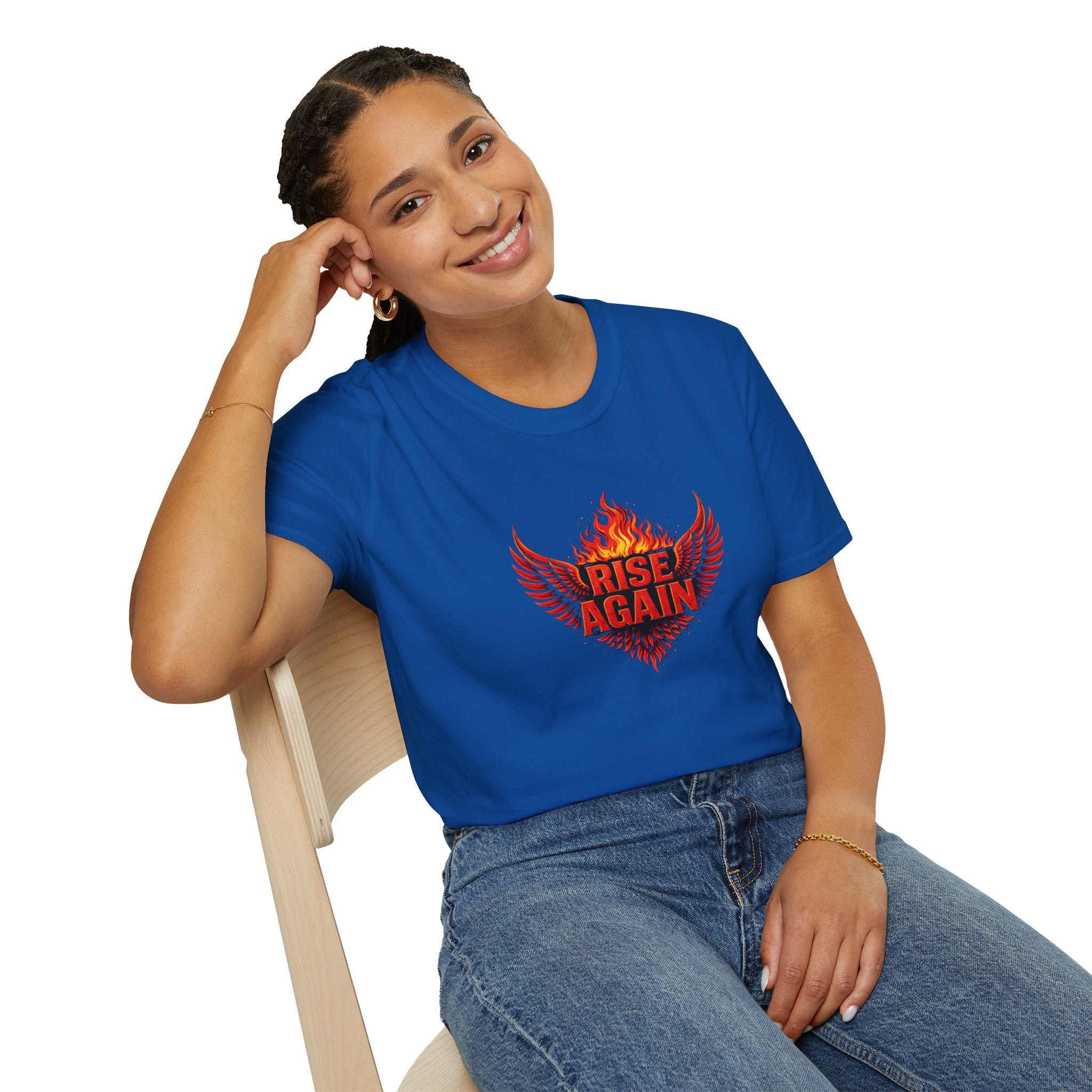 Rise Again Phoenix Wings Graphic T-Shirt