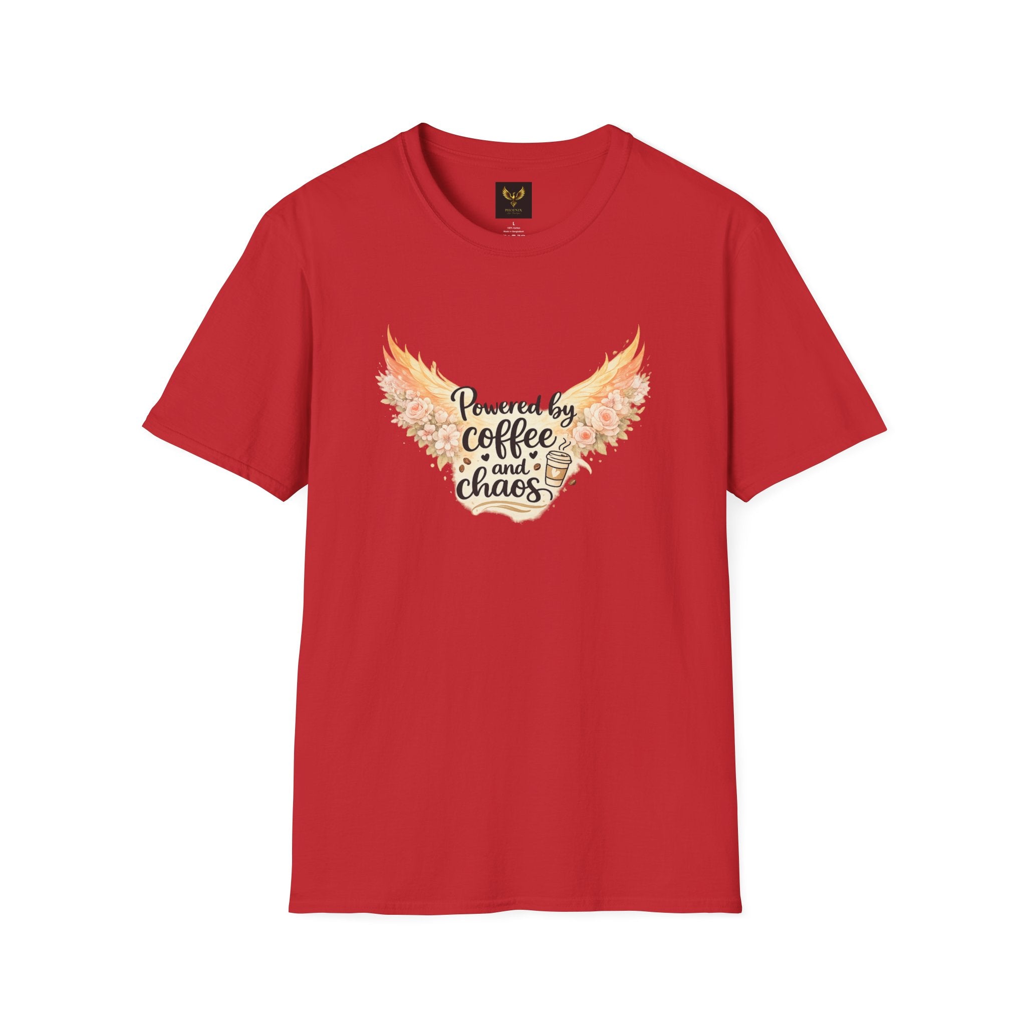 Powered by Coffee and Chaos Graphic Tee