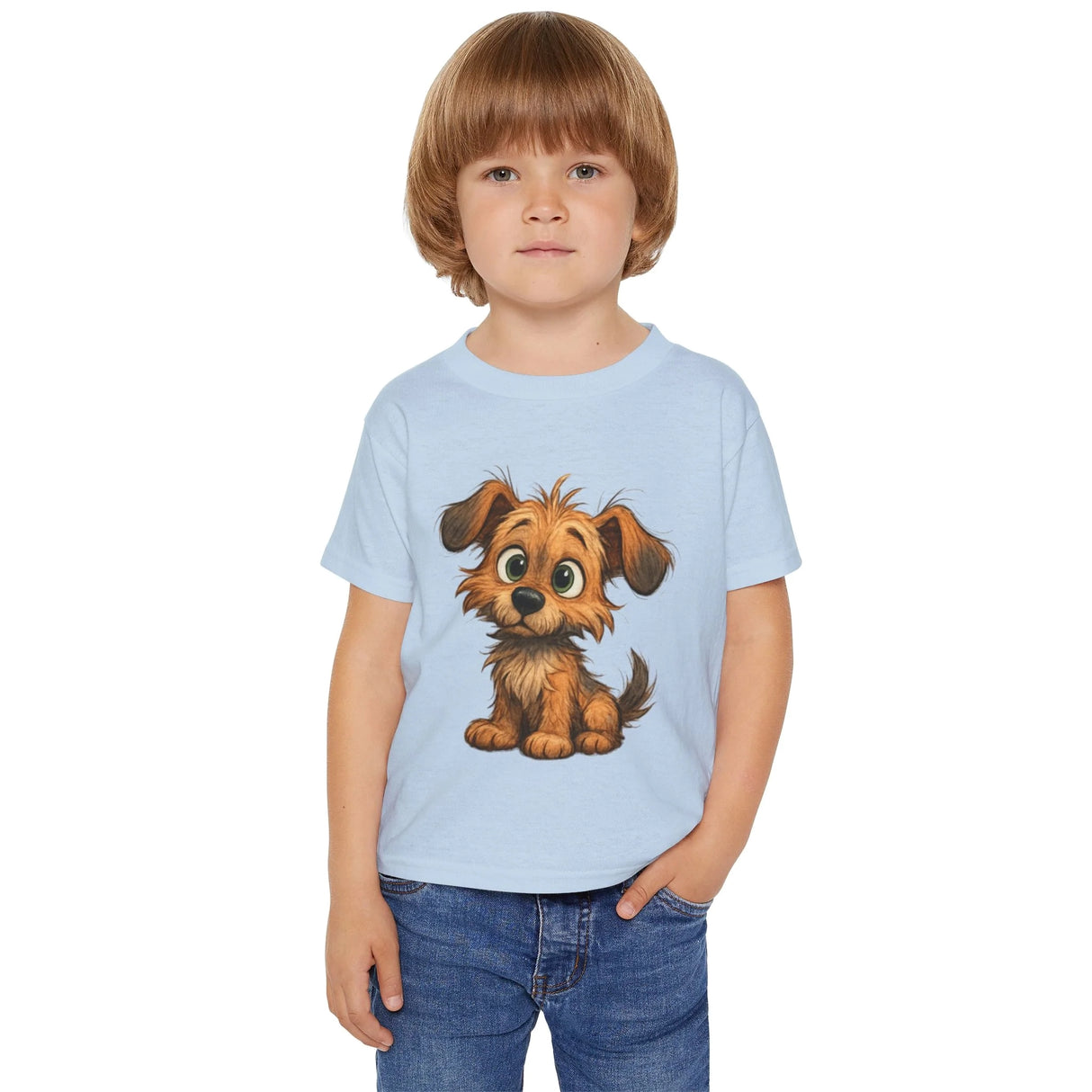 Cute Puppy Toddler T-Shirt featuring a cheerful puppy graphic, ideal for playdates.