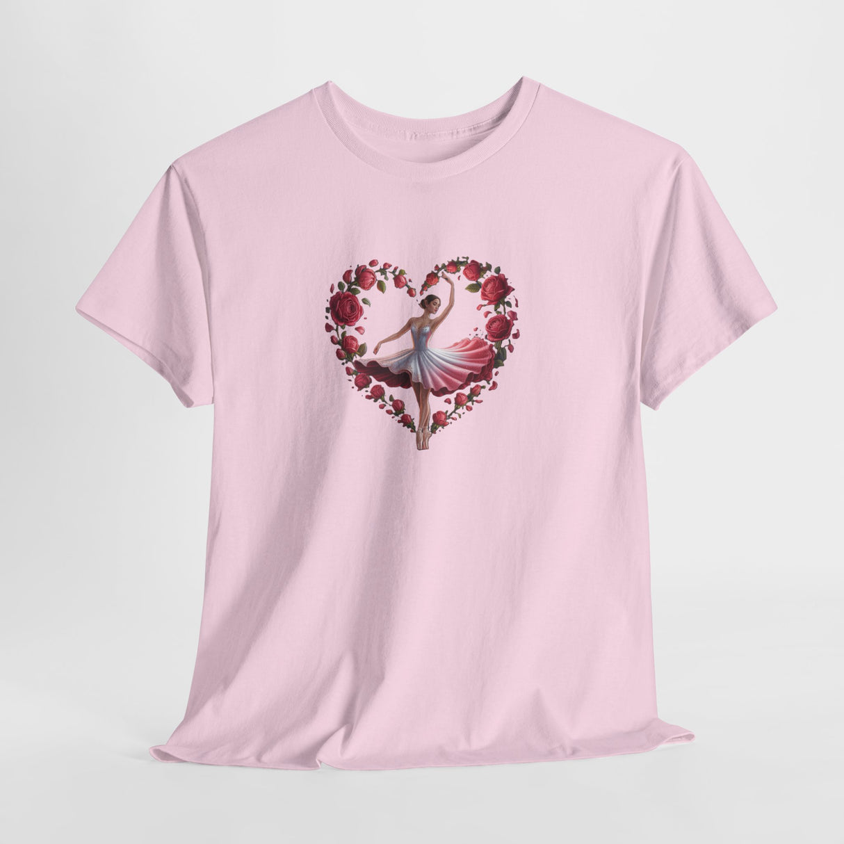Ballerina T-Shirt with smooth lines, perfect for ballet fans celebrating Valentine's Day.