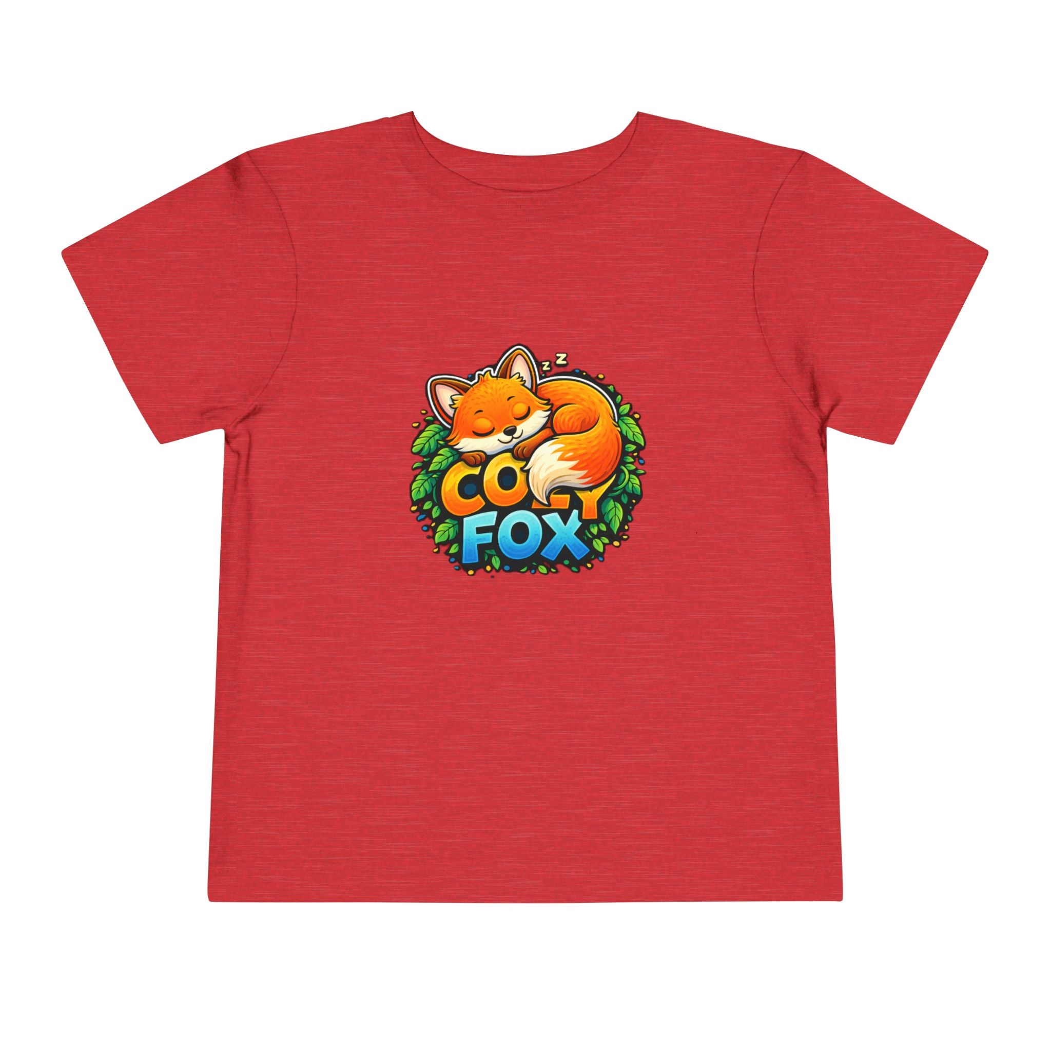 Cozy Fox Toddler Tee Cute Fox Graphic Shirt for Kids