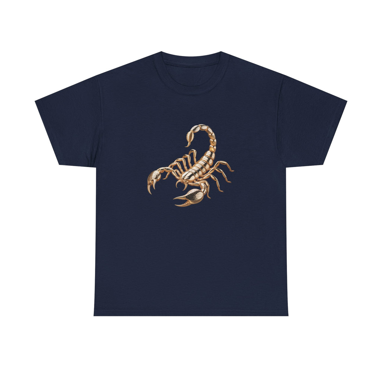 Detailed fabric texture of the Scorpion Graphic Tee — Desert Scorpion Illustration T-Shirt.