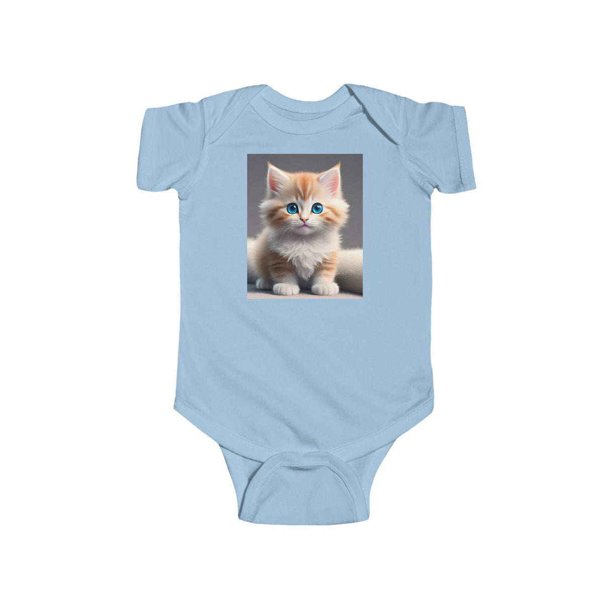Cute Cat Infant Bodysuit - Adorable Jersey Onesie for Baby, perfect gift for new parents and baby showers with its charming cat theme.