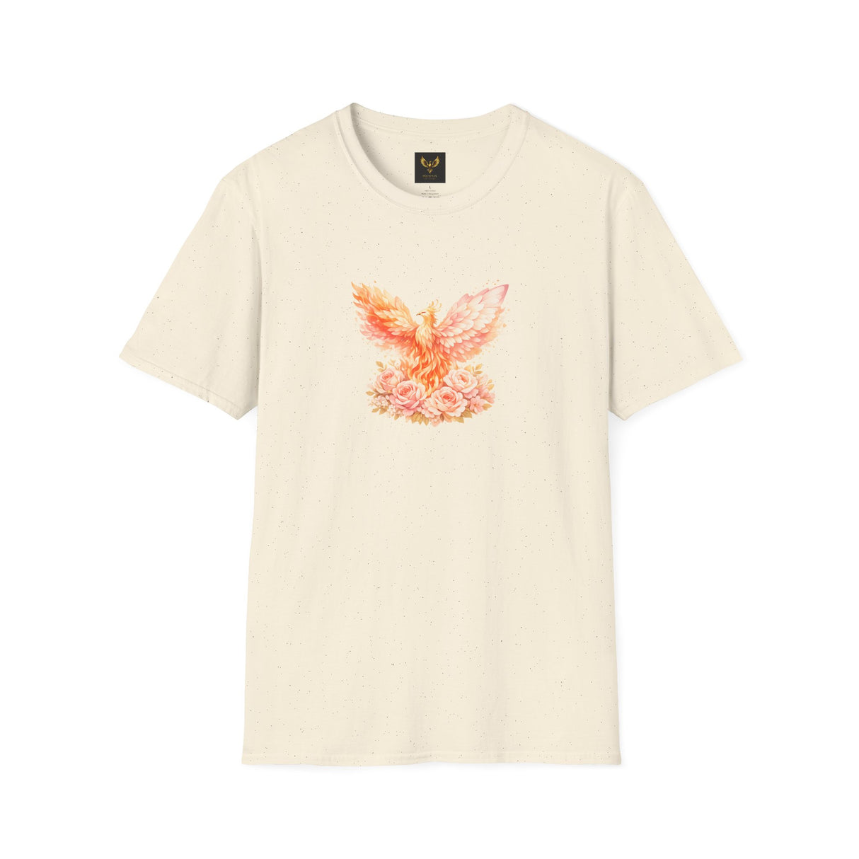 Phoenix Floral T-Shirt — Watercolor Rising Bird Graphic Tee
