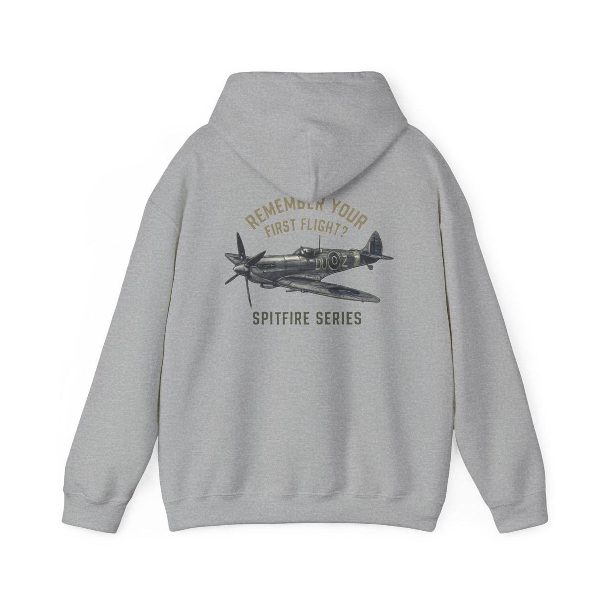Spitfire Series Hoodie worn by a model with a scenic background, ideal for cool weather and casual outings.