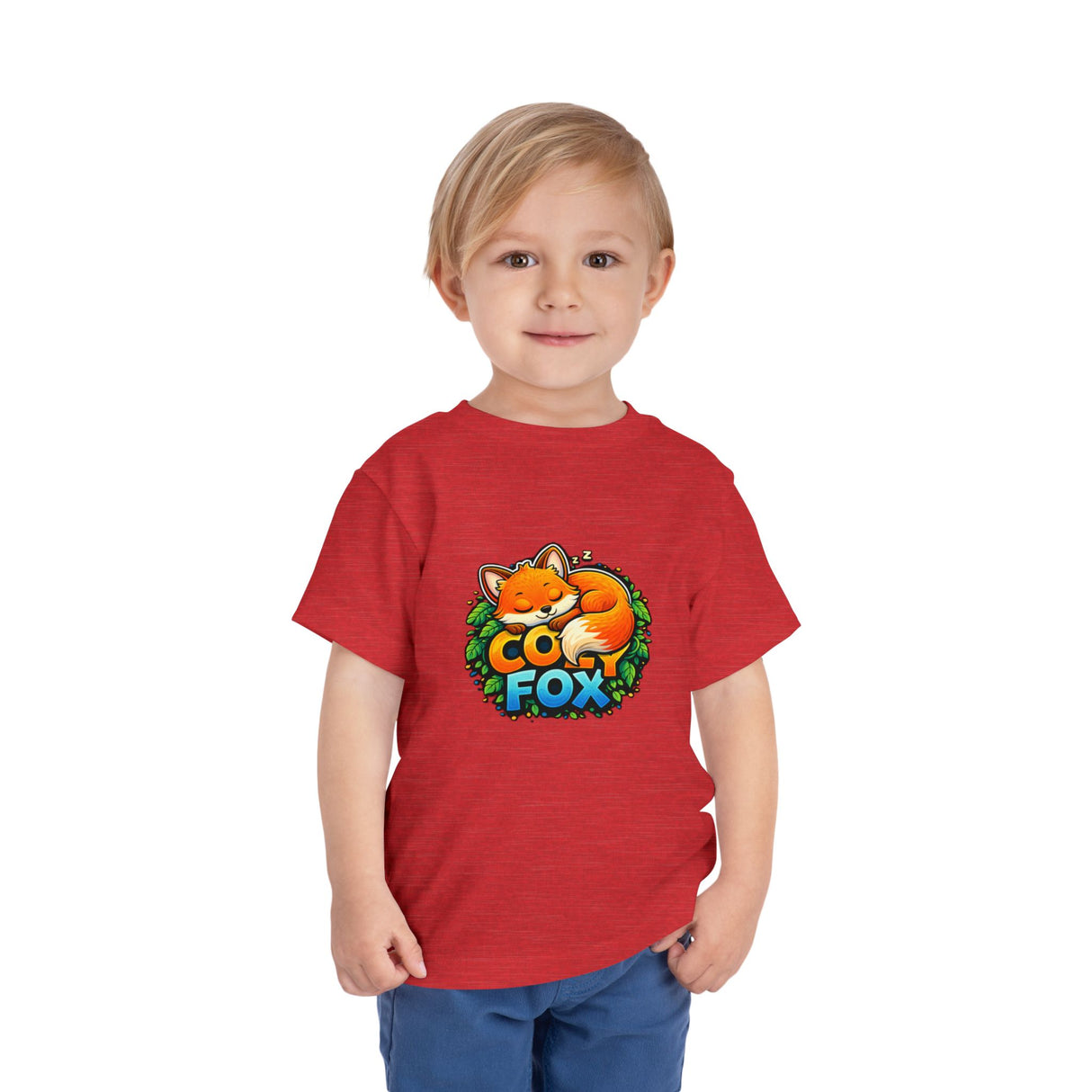 Cozy Fox Toddler Tee — Cute Fox Graphic Shirt for Kids