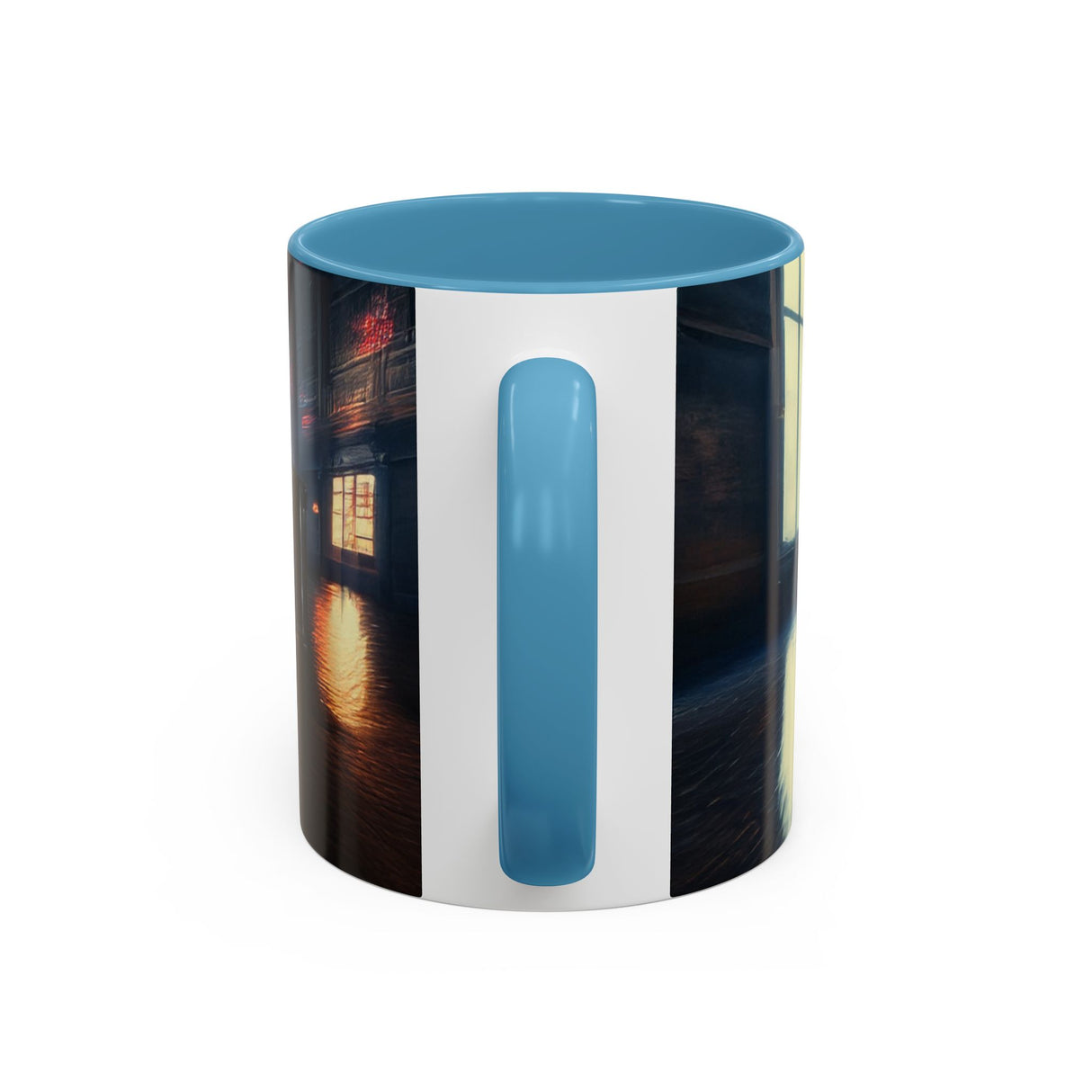 Elegant Urban Nightlife Coffee Mug tucked into a bag, perfect for on-the-go coffee lovers.