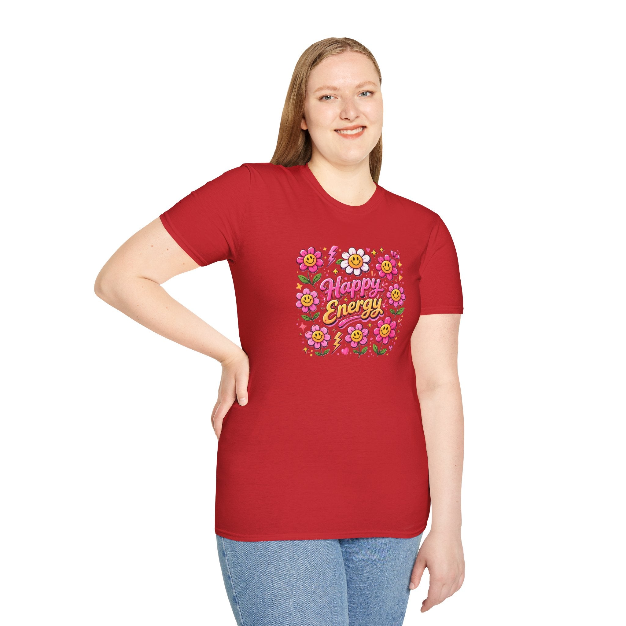 Happy Earth Floral Graphic T-Shirt day graphic design front view