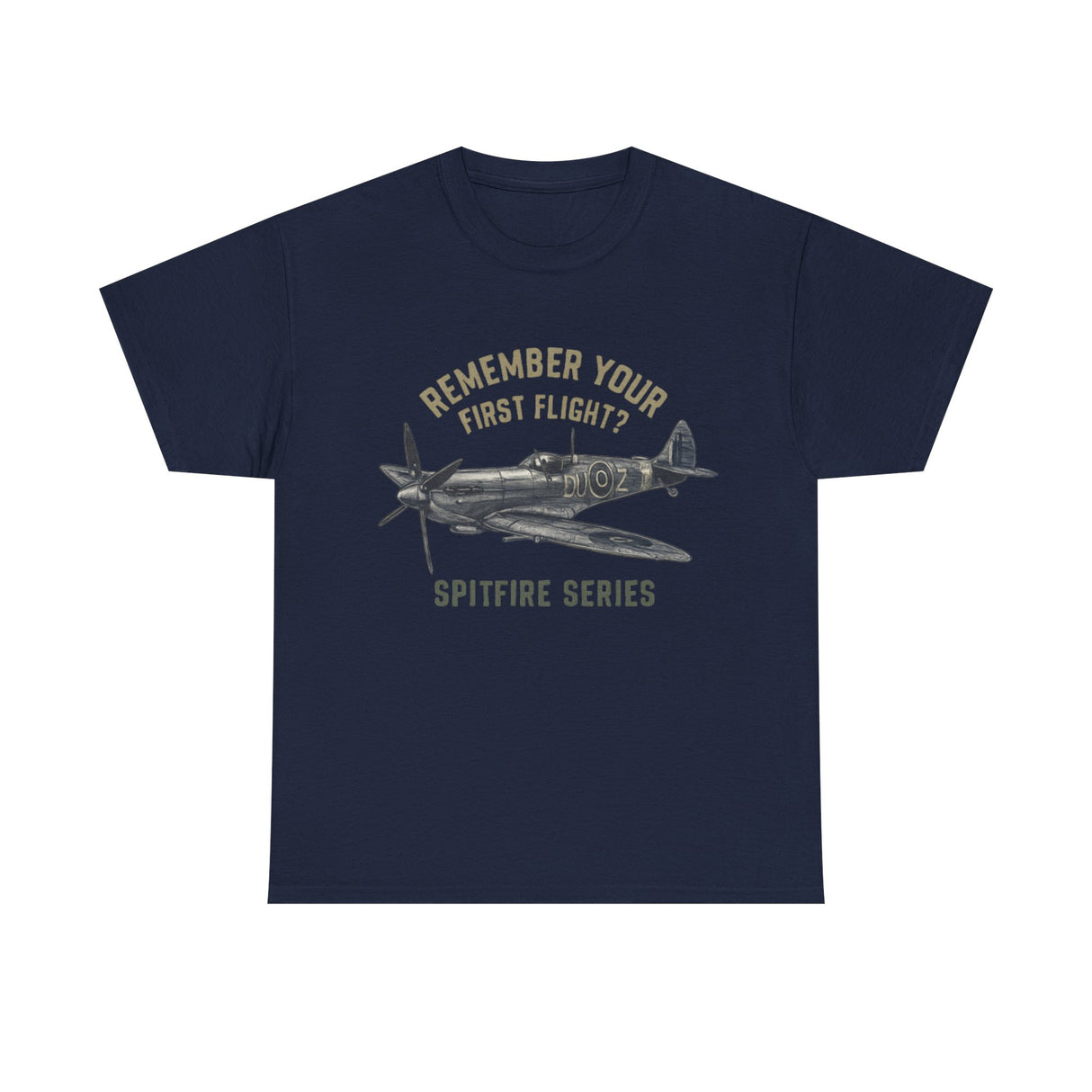 Flat lay of the 'Remember Your First Flight' Vintage WWII Plane Tee with accessories for a stylish look.