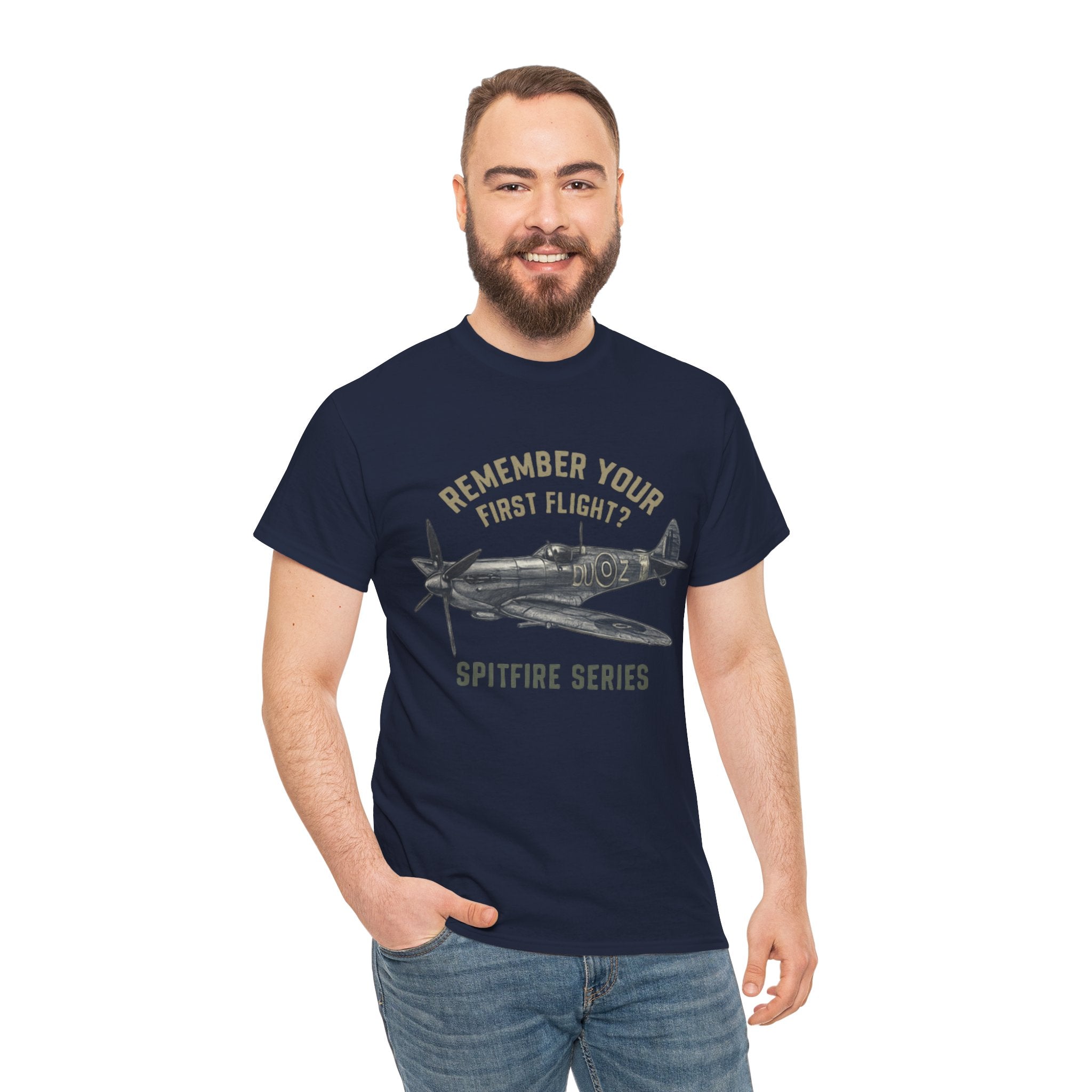 User showcasing the ease of styling with the Spitfire Series T-Shirt.