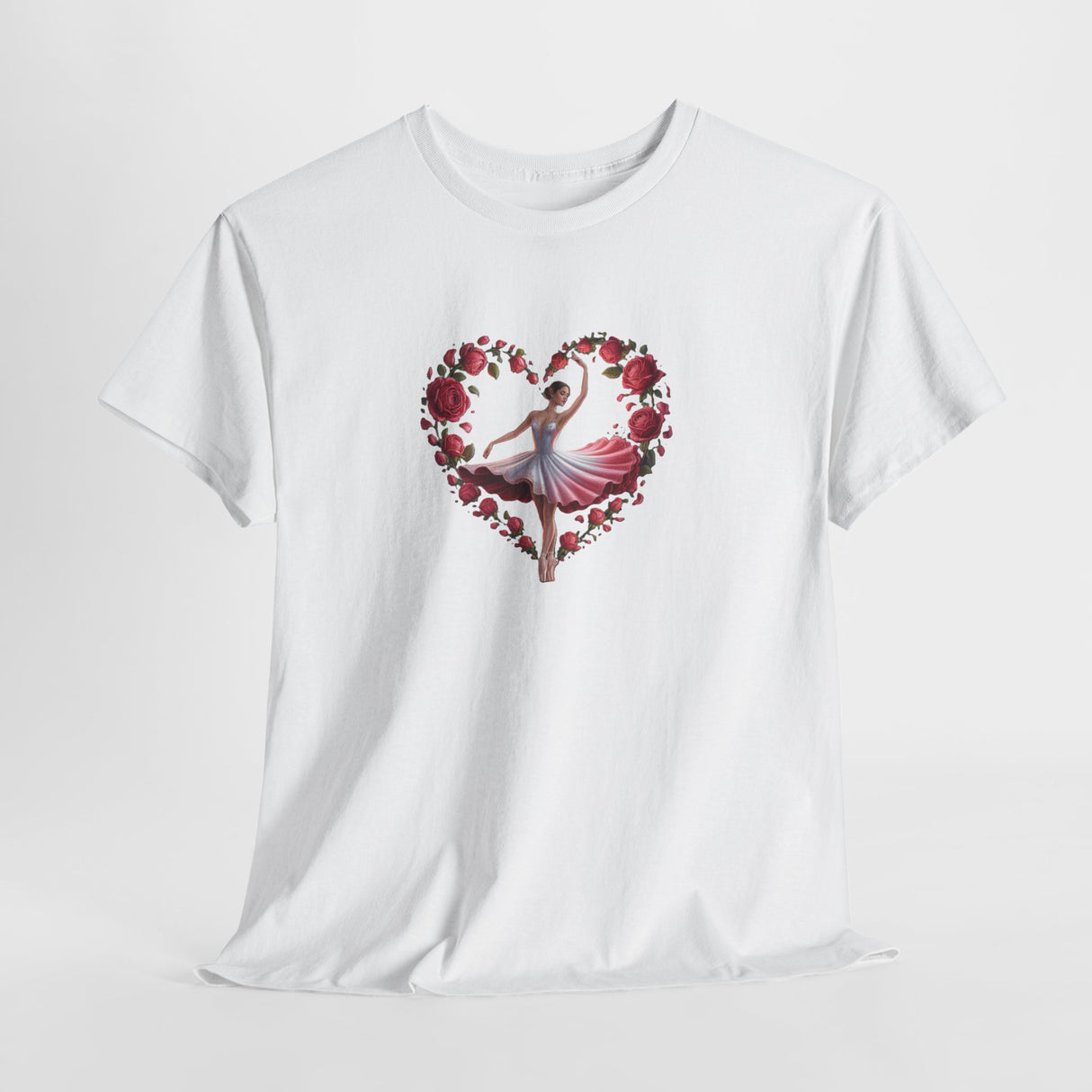 Ballerina T-Shirt in a smooth cotton fabric, perfect for graceful Valentine's events.