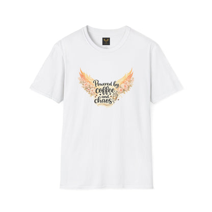 Powered by Coffee and Chaos Graphic Tee 