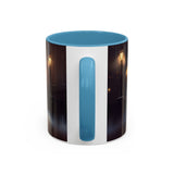 Elegant Red Dress Coffee Mug displaying vibrant colors, enhancing your coffee drinking experience.