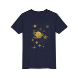 Comfortable fit of the Celestial Compass Youth Tee on a child during a family outing.