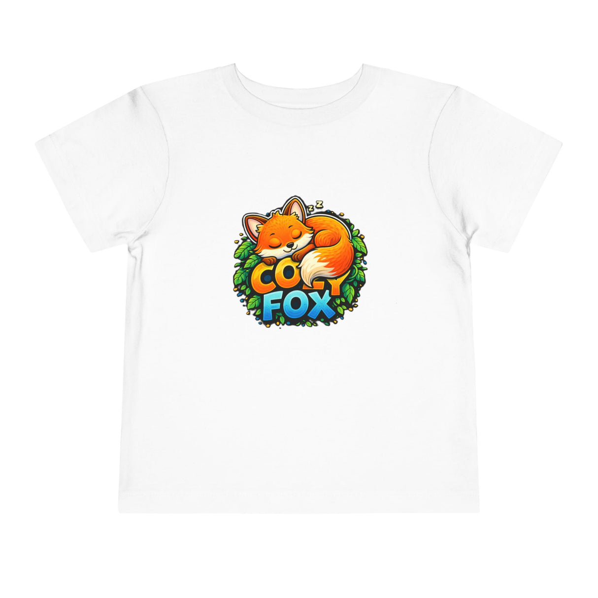 Cozy Fox Toddler Tee — Cute Fox Graphic Shirt for Kids