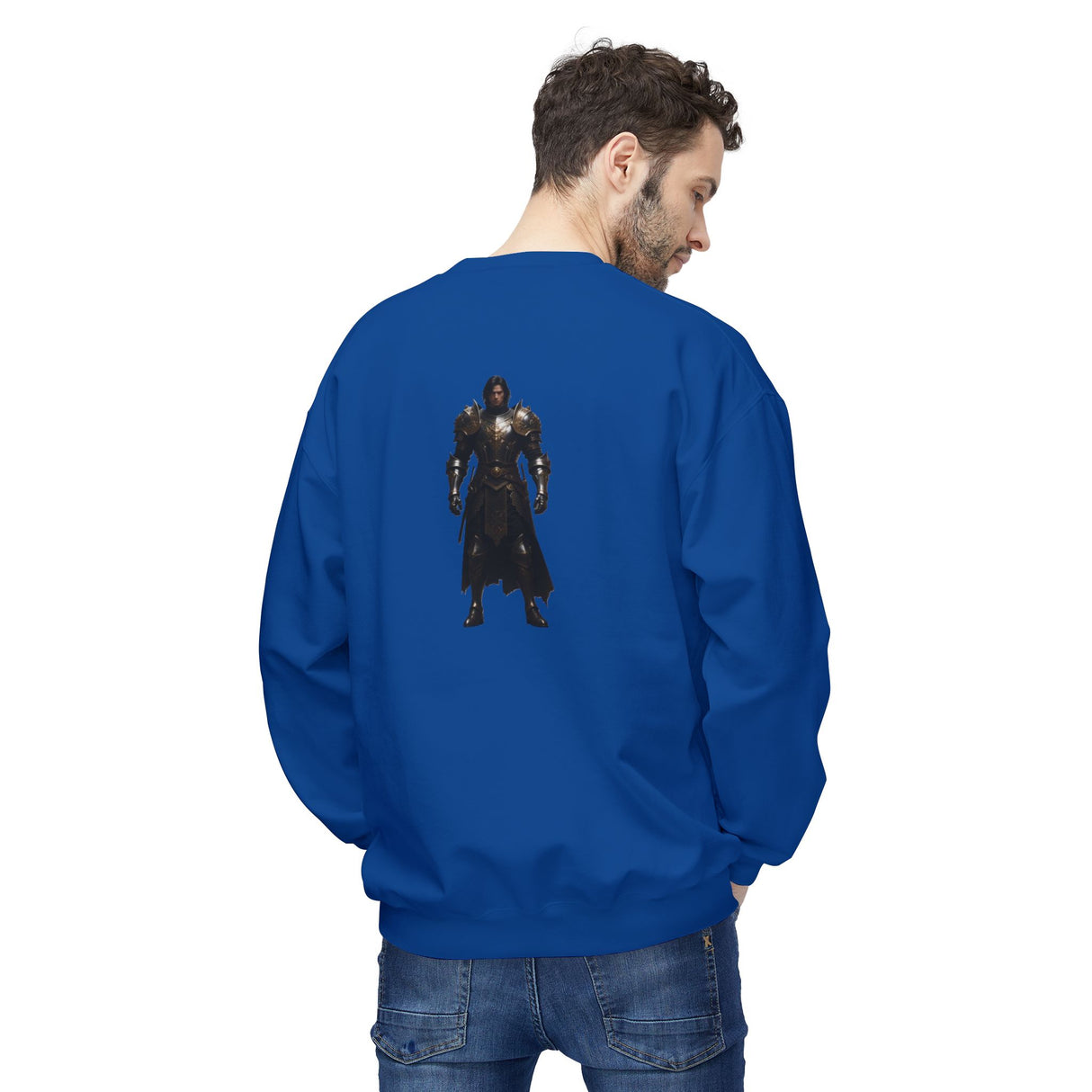 Dark Knight Armor Crewneck Sweatshirt Men Battel Armor