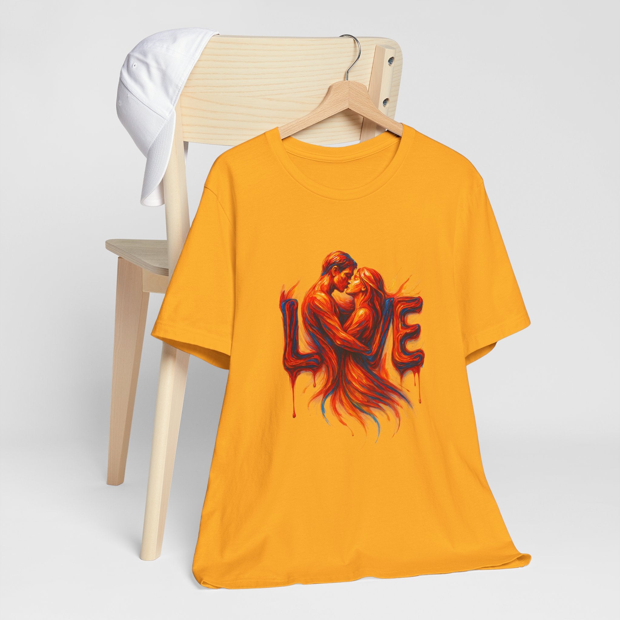 Love Embrace T-Shirt For Him, Romantic Tee, Gift for Couples, Valentine's Day Apparel, Cute Love Shirt, Sweetheart Gift