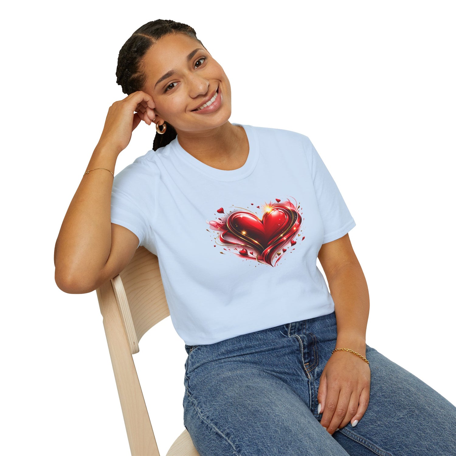 Red Heart Minimal Graphic T-Shirt