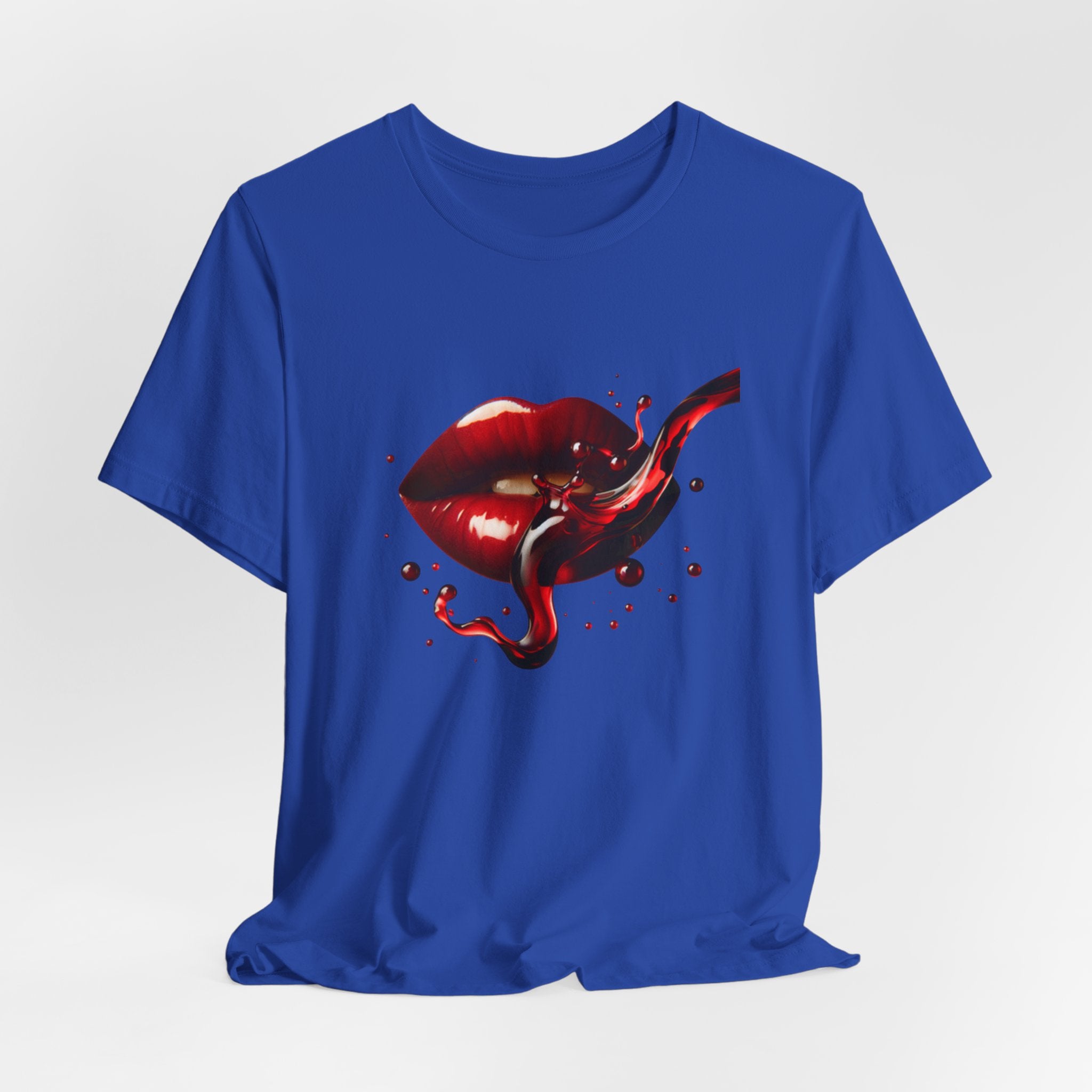 Red Lip Design Unisex Jersey Tee | Casual Wear, Trendy Shirt, Gift for Her, Summer Style, Statement Top