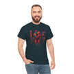 Love Heavy Cotton Tee For Him - Artful Expression for Couples, Gift for Anniversaries, Valentine's Day, Casual Wear, Art Lovers Tee
