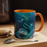 Mermaid Shell Accent Coffee Mug – Ocean Fantasy 11/15oz US