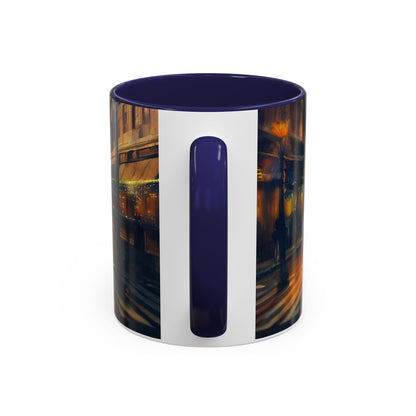 Vintage-Inspired Cityscape Accent Coffee Mug - 11oz &amp; 15oz offering a lively touch to your beverage routine.