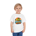 Wave Roar Toddler Tee — Dino Surf Beach Graphic Shirt