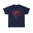 Love Unisex Heavy Cotton Tee with vibrant print, ideal for expressing love and individuality.