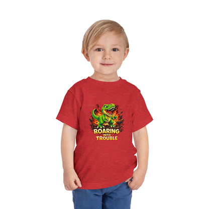 Roaring Into Trouble Dinosaur Graphic Tee
