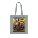 Stylish Vintage Glamour Cotton Tote Bag perfect for shopping or beach trips.