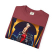 Detail shot of Stylish Glamour T-Shirt neckline, highlighting its quality and design.