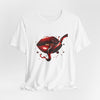Red Lip Design Unisex Jersey Tee | Casual Wear, Trendy Shirt, Gift for Her, Summer Style, Statement Top