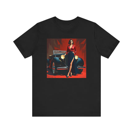 Retro Glamour Classic Tee, Vintage Car Shirt, Fashion Tee for Car Lovers, Unisex Graphic Shirt, Perfect Gift for Retro Enthusiasts