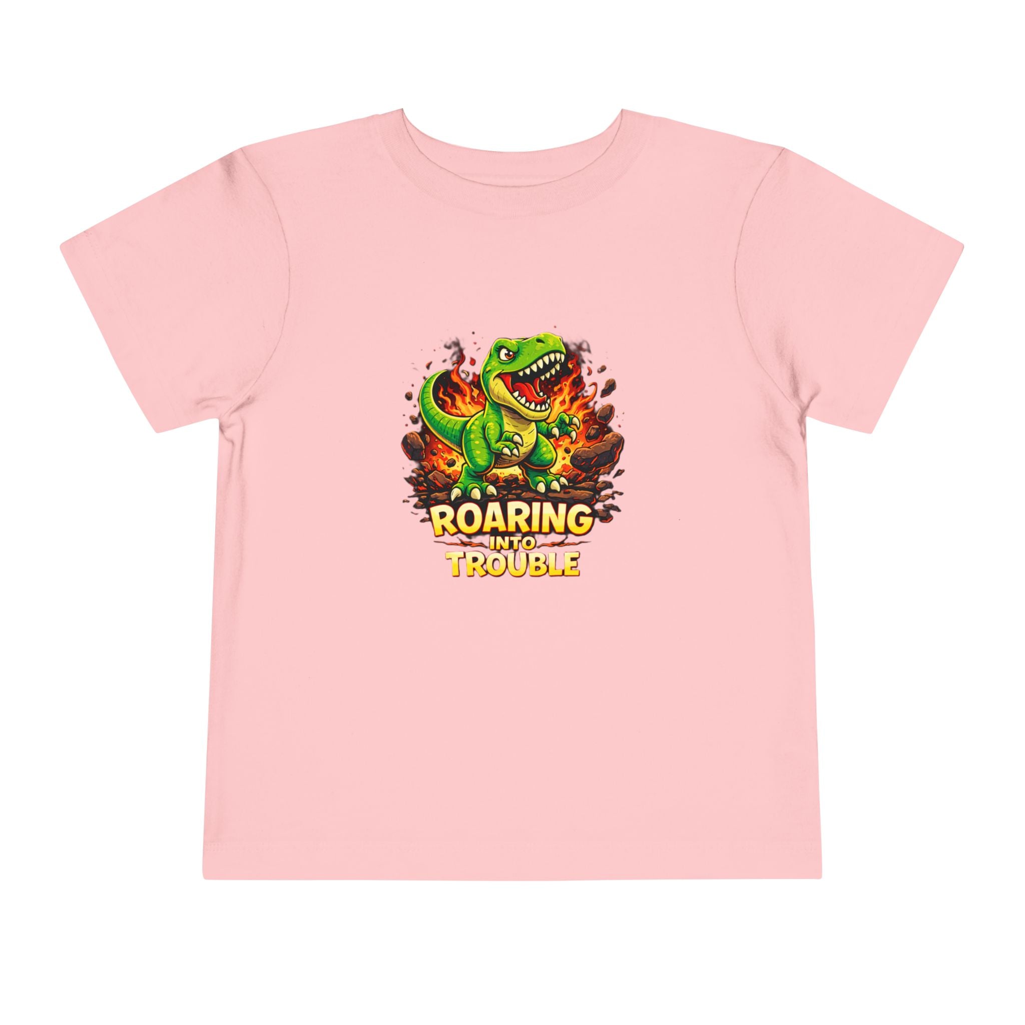 Roaring Into Trouble Dinosaur Graphic Tee