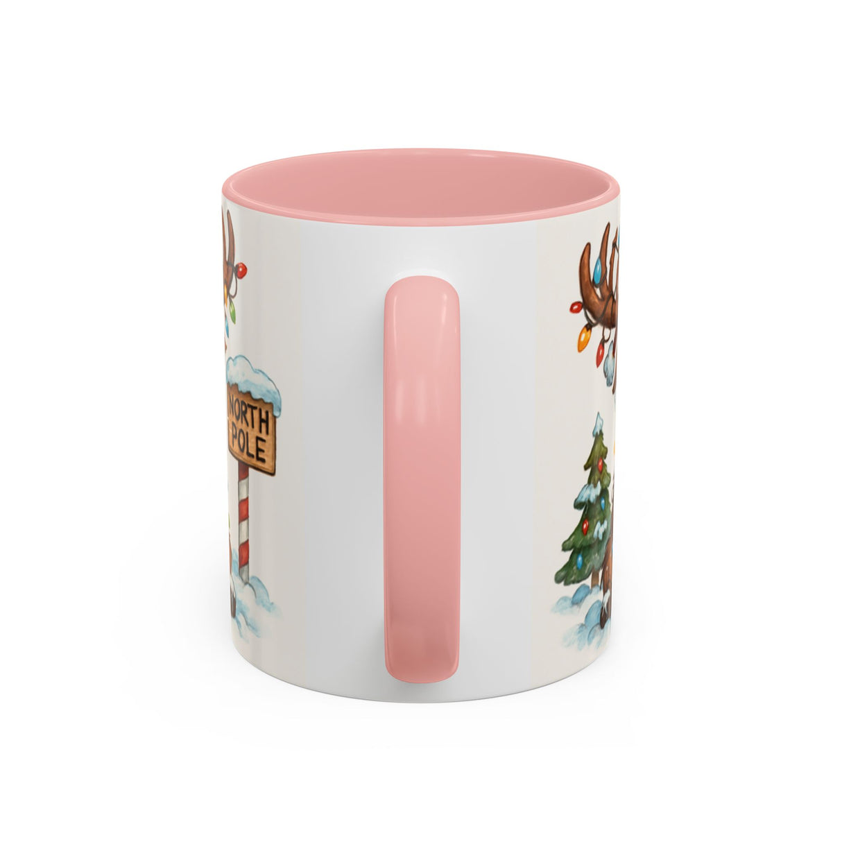 Fun and colorful Christmas Reindeer Coffee Mug, perfect for sipping spiced tea during cozy winter nights.